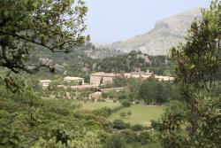 Kloster Lluc auf Mallorca vom Refugi Son Amer aus fotografiert
