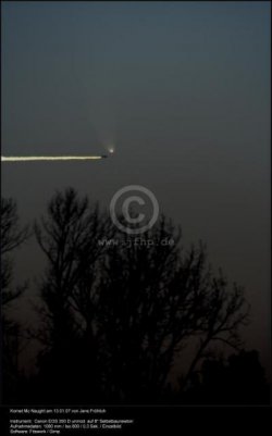 Komet Mc Naught - Kollision mit Flugzeug am 13.01.07