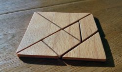 Sieht edel aus und ist einfach zu machen: Ein Tangram-Legespiel aus Holz