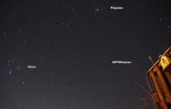 Dieses Übersichtsbild mit Komet 46/P Wirtanen entstand gegen 23 Uhr am 11.12.2018